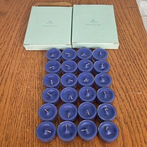 Partylite Votive Candles - Magical Nights - 2x12 =24 tea lights Purple New Set B
